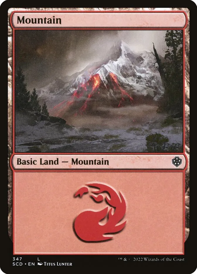2022 Starter Commander Decks Mountain common #347 common card image