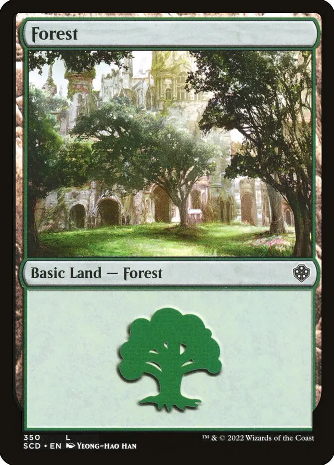 2022 Starter Commander Decks Forest common #350 common card image