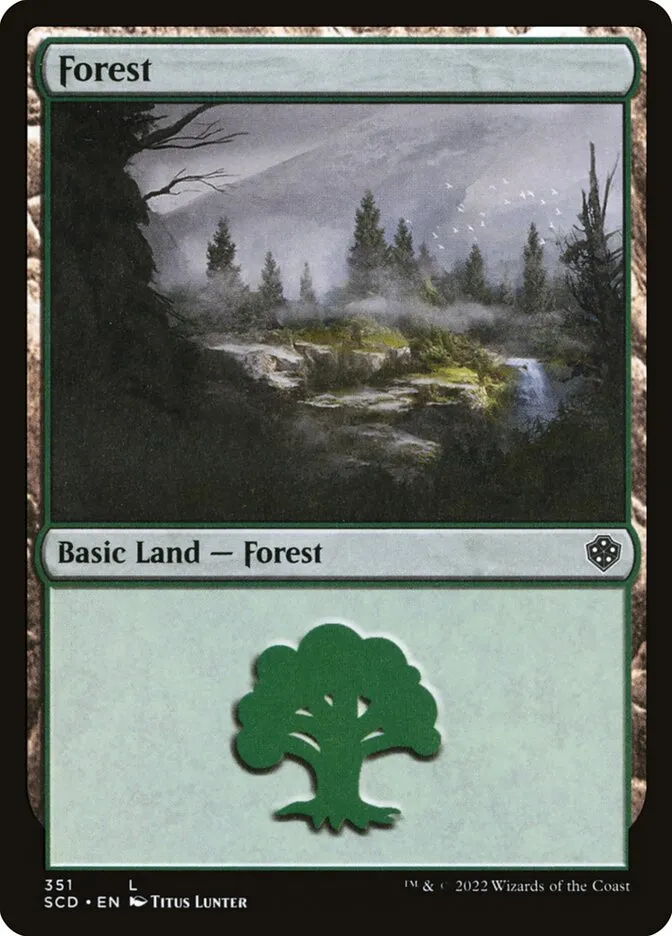 2022 Starter Commander Decks Forest common #351 common card image