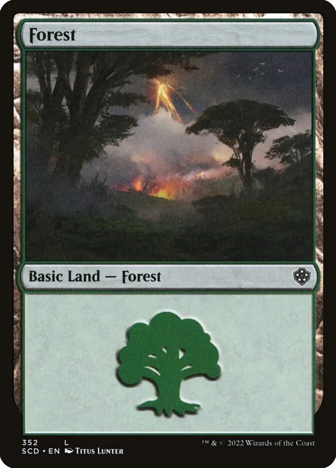 2022 Starter Commander Decks Forest common #352 common card image