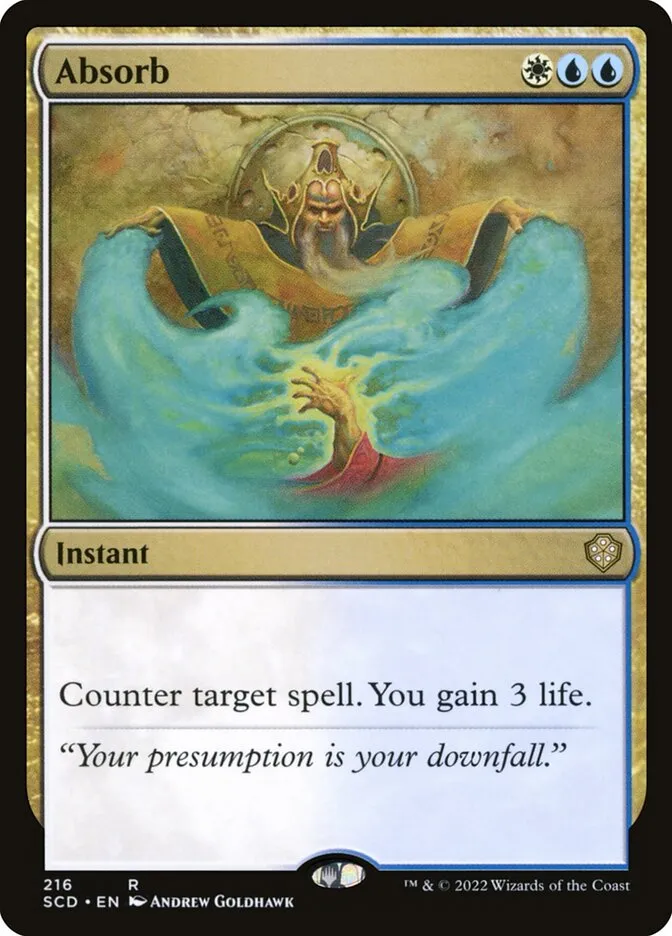 2022 Starter Commander Decks Absorb rare #216 rare card image