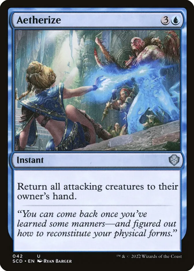 2022 Starter Commander Decks Aetherize uncommon #42 uncommon card image