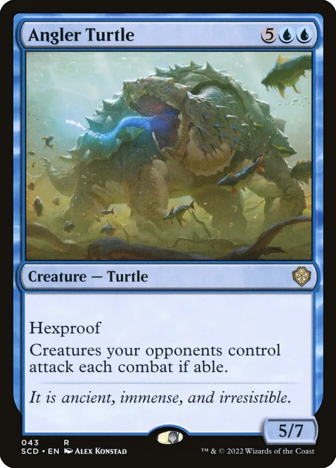 2022 Starter Commander Decks Angler Turtle rare #43 rare card image