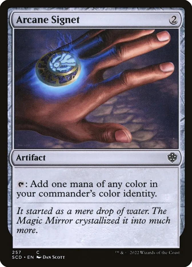 2022 Starter Commander Decks Arcane Signet common #257 common card image