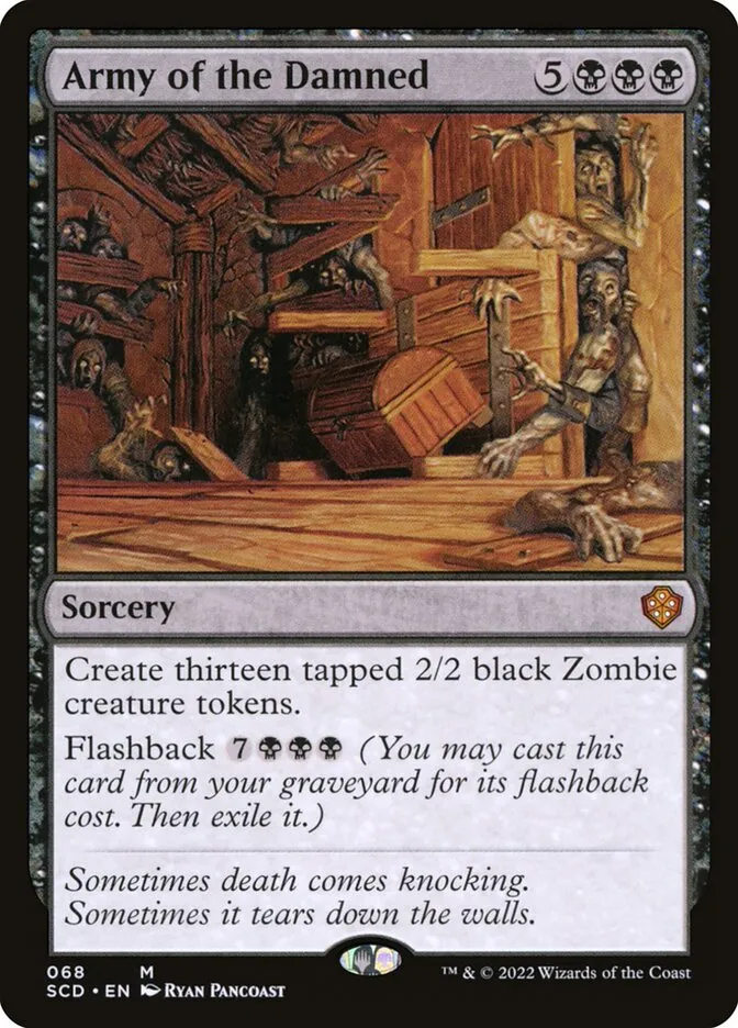 2022 Starter Commander Decks Army of the Damned #68 mythic card image