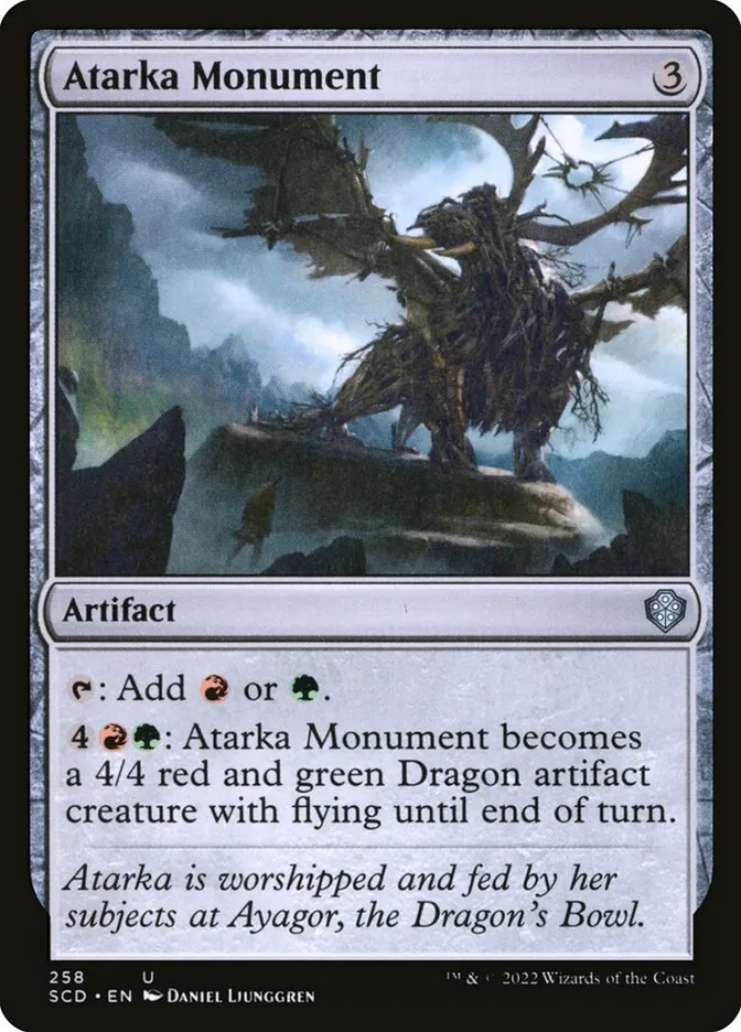 2022 Starter Commander Decks Atarka Monument uncommon #258 uncommon card image