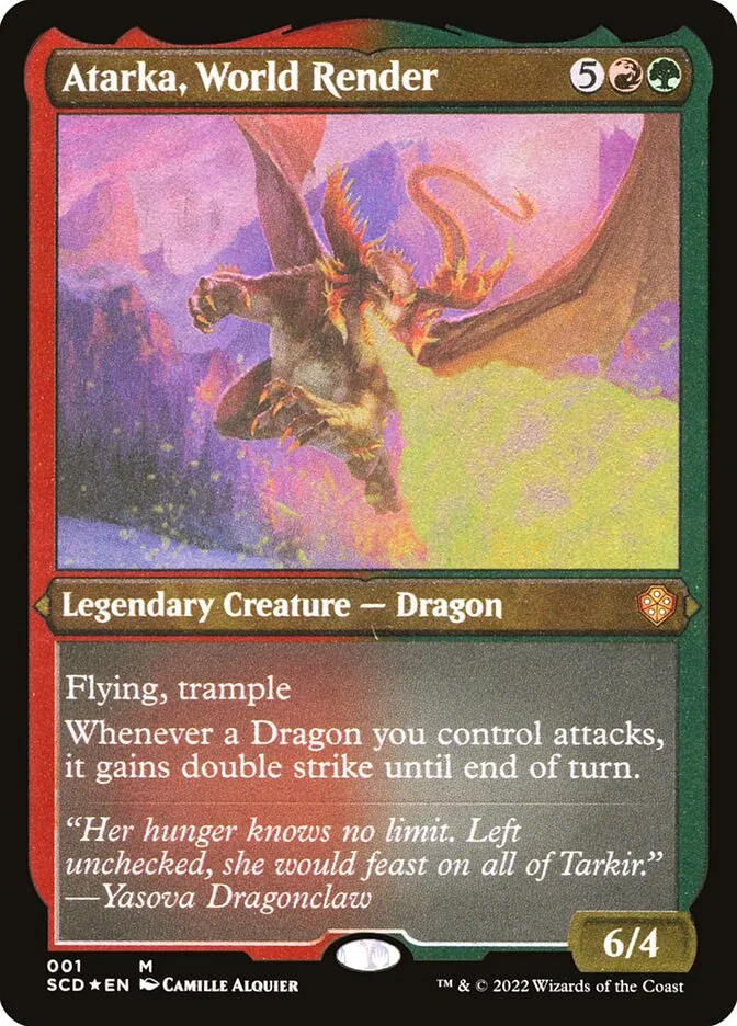 2022 Starter Commander Decks Atarka, World Render mythic #1 mythic card image