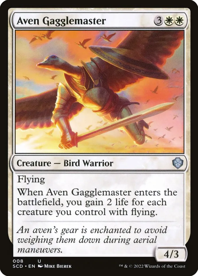 2022 Starter Commander Decks Aven Gagglemaster uncommon #8 uncommon card image