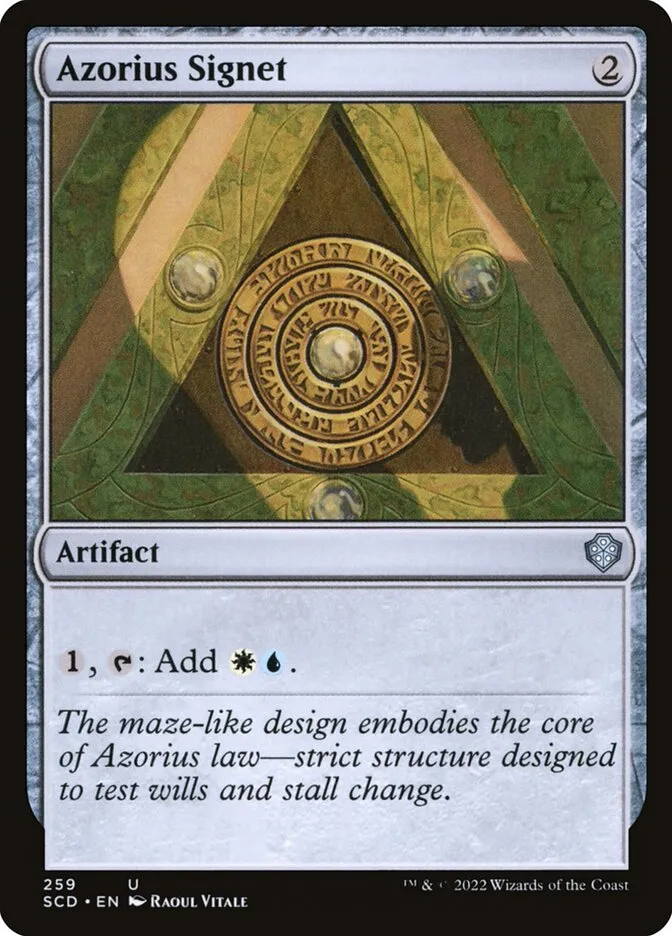 2022 Starter Commander Decks Azorius Signet #259 uncommon card image