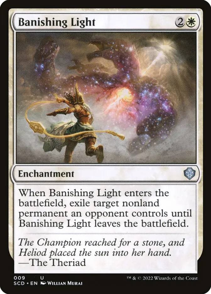 2022 Starter Commander Decks Banishing Light uncommon #9 uncommon card image