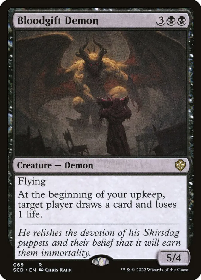2022 Starter Commander Decks Bloodgift Demon #69 rare card image
