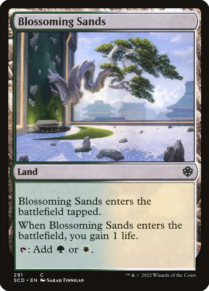 2022 Starter Commander Decks Blossoming Sands common #291 common card image