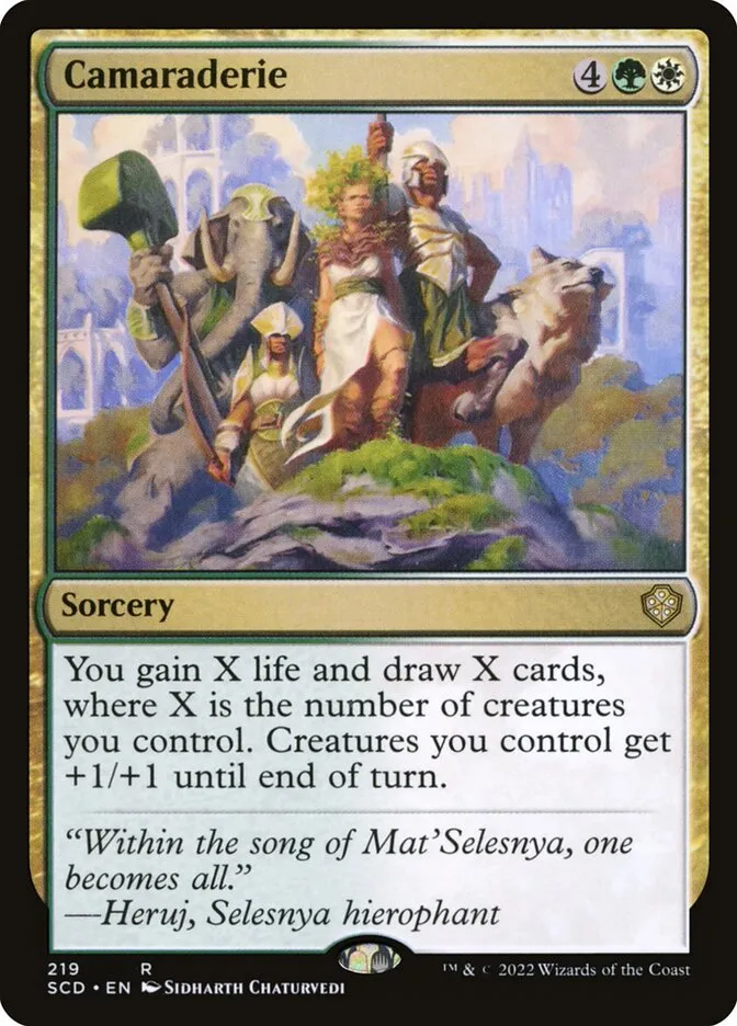 2022 Starter Commander Decks Camaraderie #219 rare card image