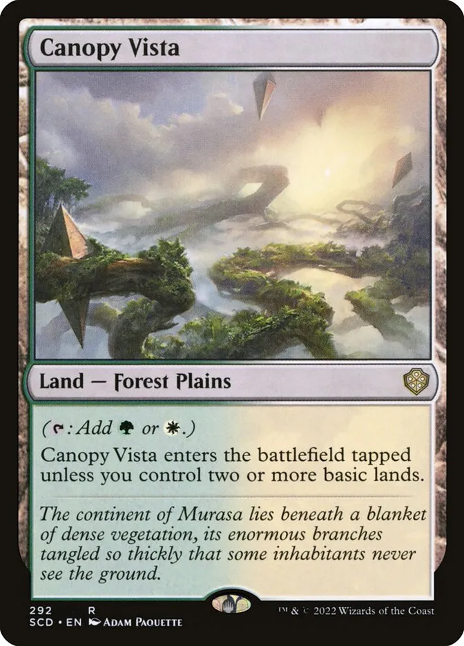 2022 Starter Commander Decks Canopy Vista #292 rare card image