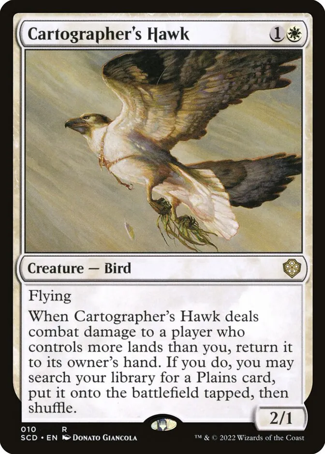 2022 Starter Commander Decks Cartographer's Hawk rare #10 rare card image
