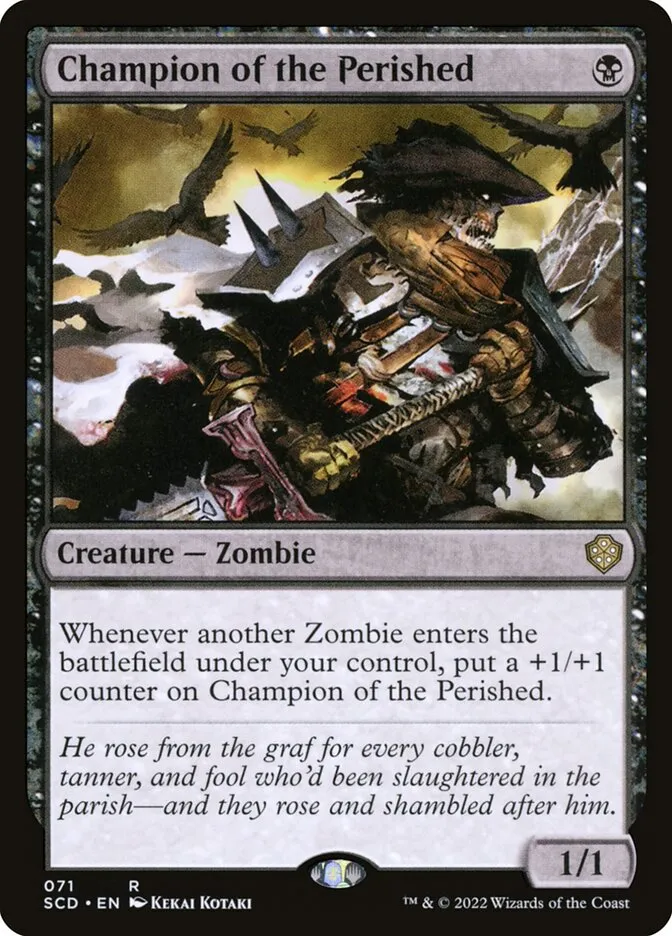2022 Starter Commander Decks Champion of the Perished #71 rare card image