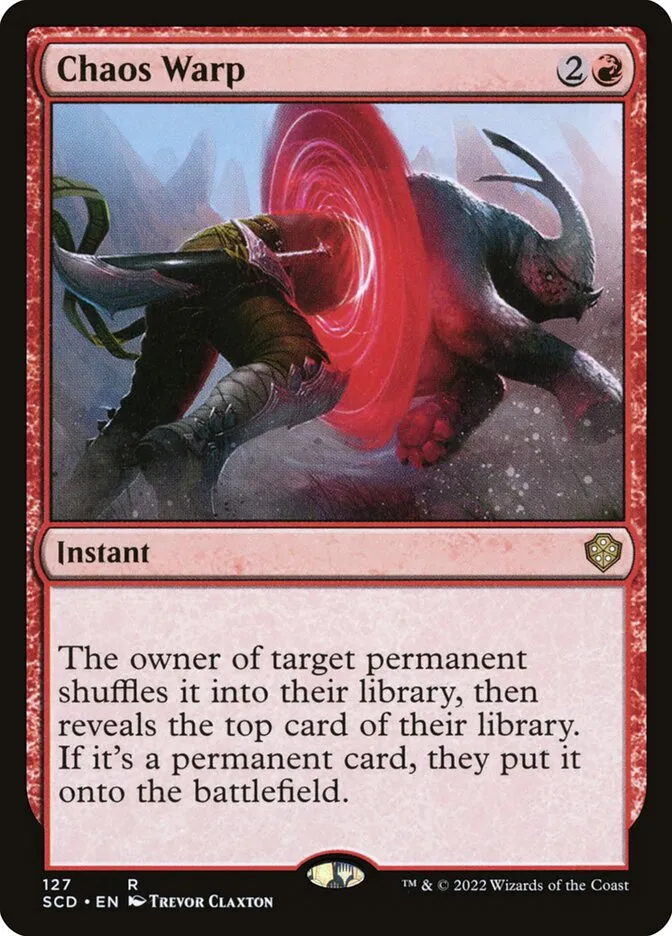 2022 Starter Commander Decks Chaos Warp #127 rare card image