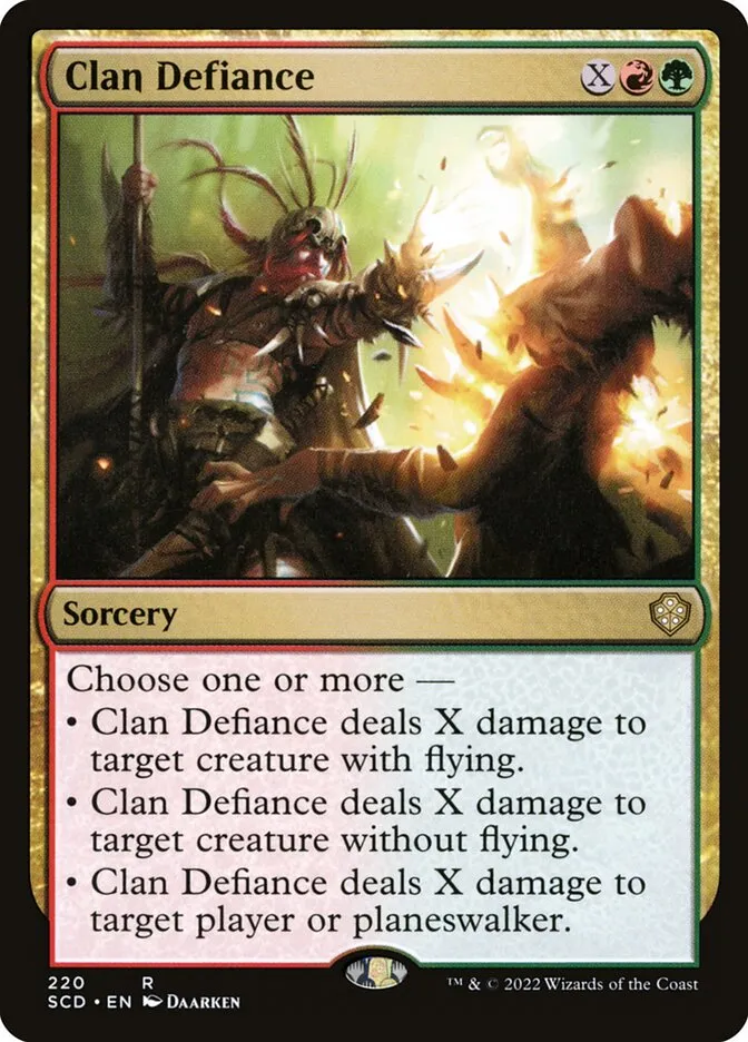 2022 Starter Commander Decks Clan Defiance #220 rare card image