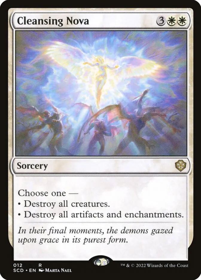 2022 Starter Commander Decks Cleansing Nova rare #12 rare card image