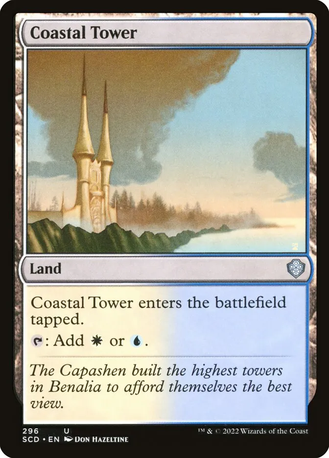 2022 Starter Commander Decks Coastal Tower #296 uncommon card image