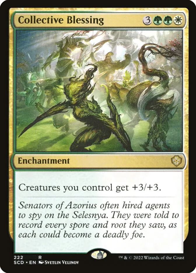 2022 Starter Commander Decks Collective Blessing #222 rare card image