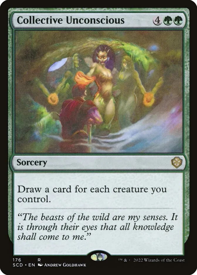 2022 Starter Commander Decks Collective Unconscious #176 rare card image