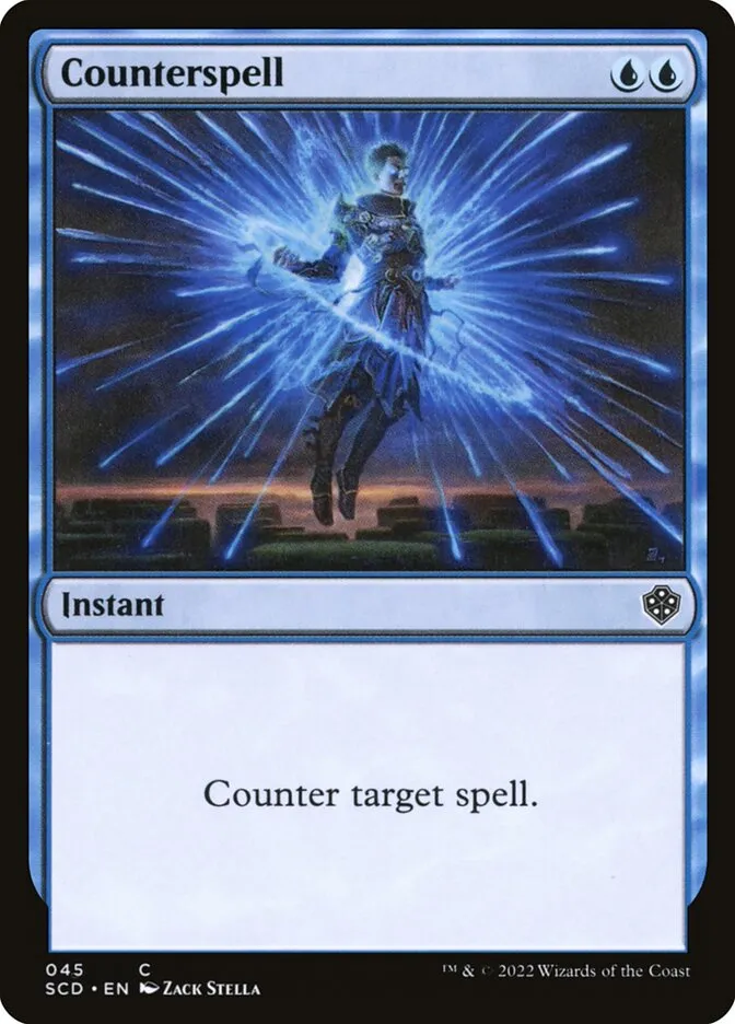 2022 Starter Commander Decks Counterspell common #45 common card image