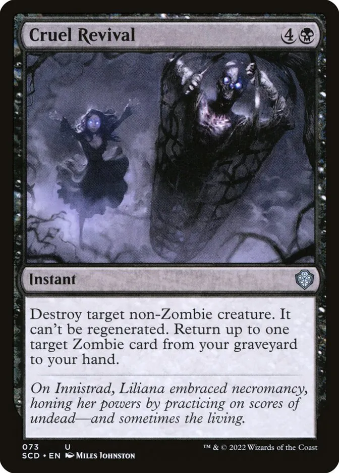 2022 Starter Commander Decks Cruel Revival #73 uncommon card image