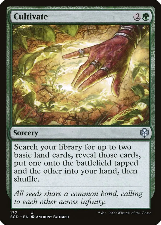 2022 Starter Commander Decks Cultivate #177 uncommon card image
