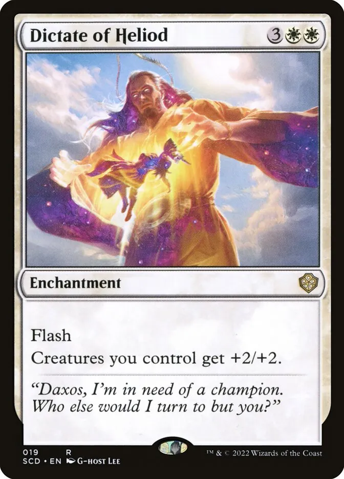 2022 Starter Commander Decks Dictate of Heliod rare #19 rare card image