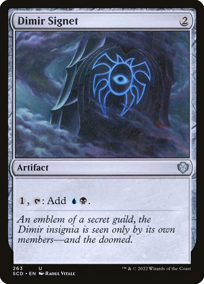 2022 Starter Commander Decks Dimir Signet #263 uncommon card image