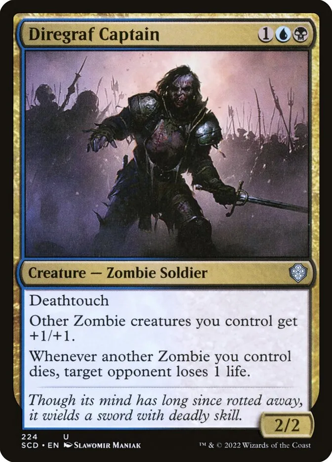 2022 Starter Commander Decks Diregraf Captain uncommon #224 uncommon card image