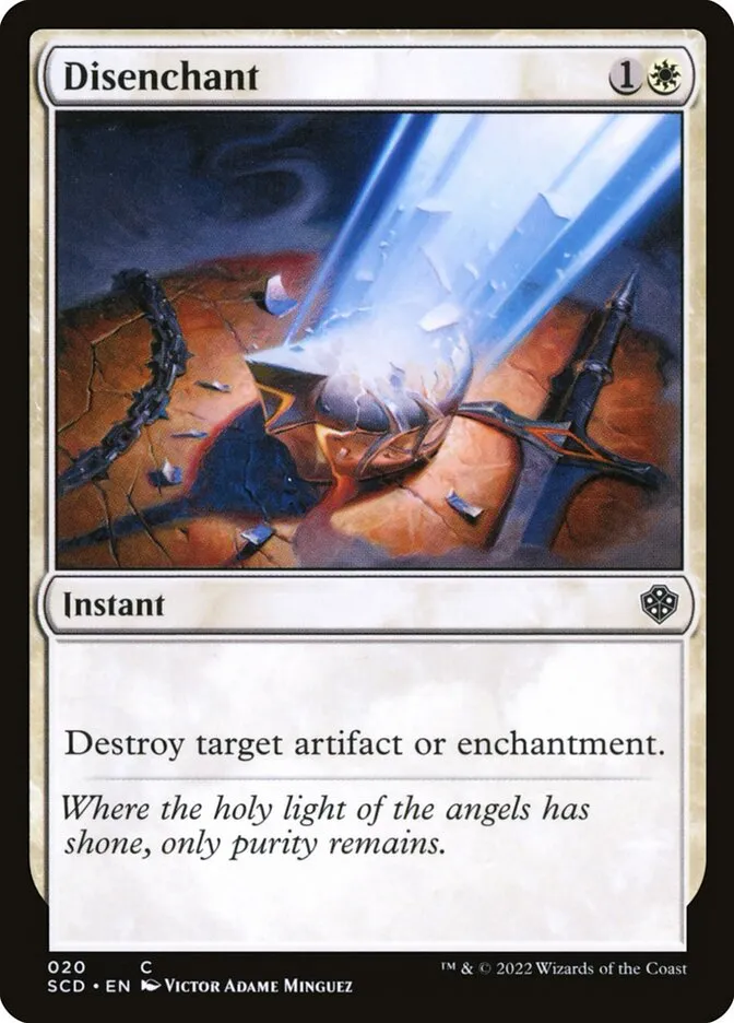 2022 Starter Commander Decks Disenchant common #20 common card image