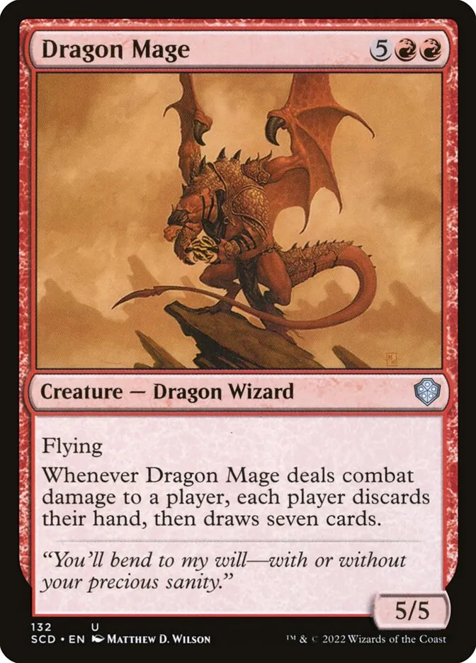 2022 Starter Commander Decks Dragon Mage uncommon #132 uncommon card image
