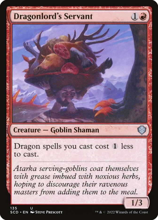 2022 Starter Commander Decks Dragonlord's Servant uncommon #135 uncommon card image