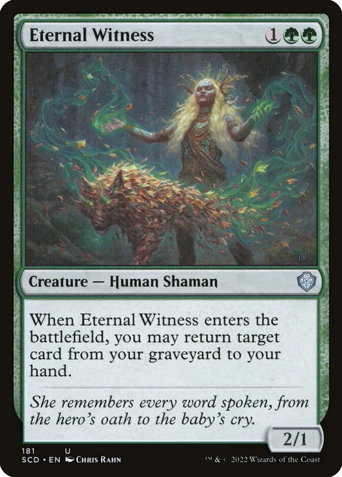 2022 Starter Commander Decks Eternal Witness #181 uncommon card image
