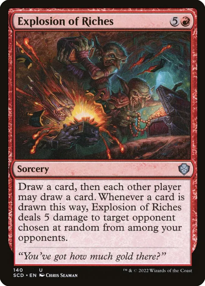 2022 Starter Commander Decks Explosion of Riches #140 uncommon card image