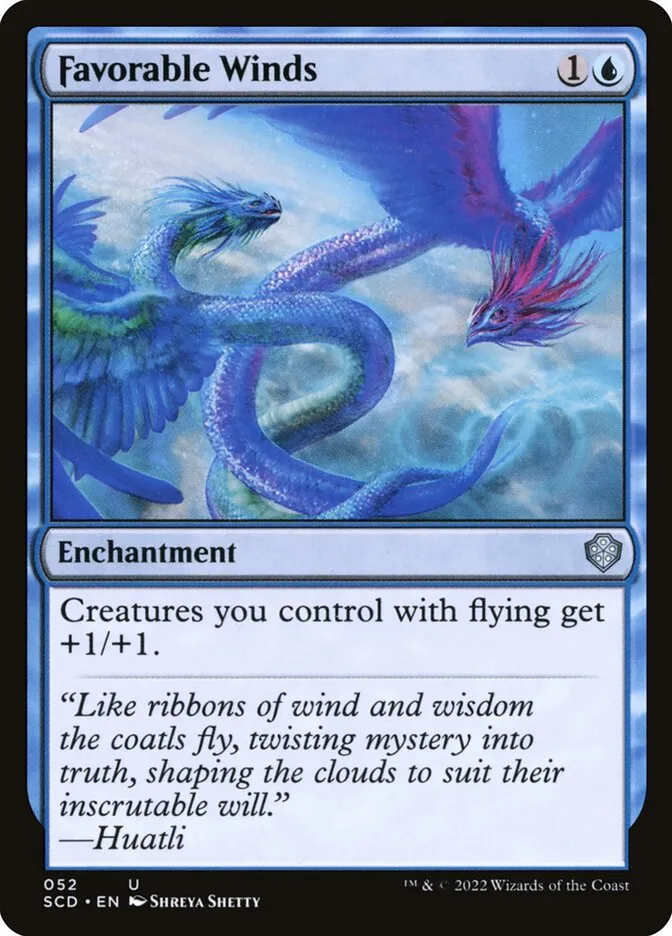 2022 Starter Commander Decks Favorable Winds #52 uncommon card image