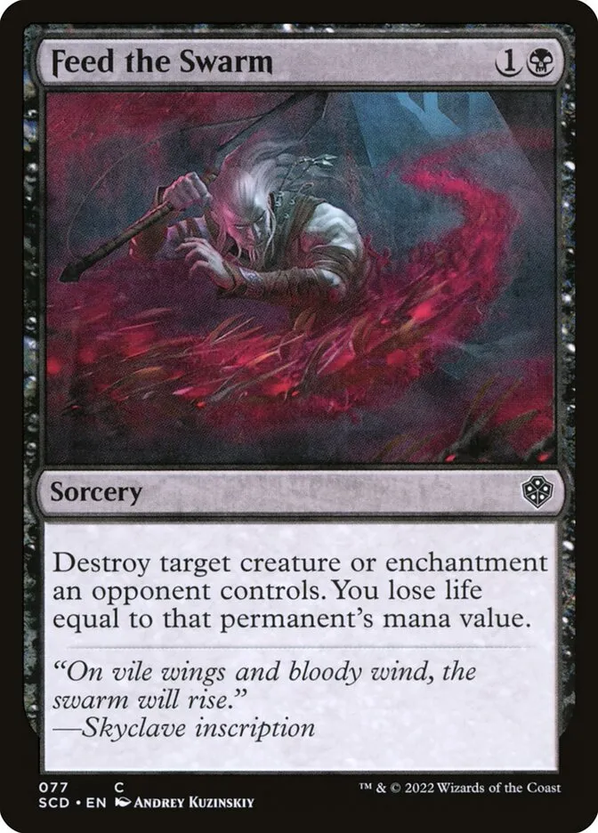 2022 Starter Commander Decks Feed the Swarm common #77 common card image