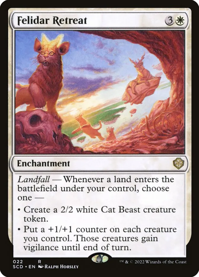 2022 Starter Commander Decks Felidar Retreat rare #22 rare card image