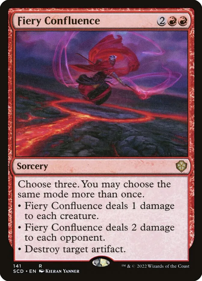 2022 Starter Commander Decks Fiery Confluence rare #141 rare card image