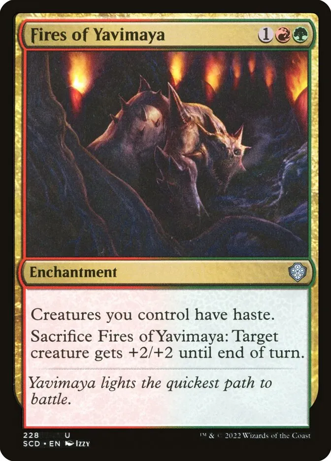 2022 Starter Commander Decks Fires of Yavimaya #228 uncommon card image