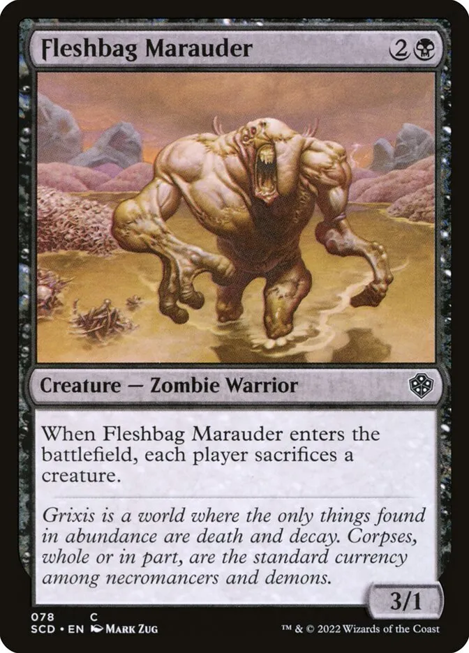 2022 Starter Commander Decks Fleshbag Marauder common #78 common card image