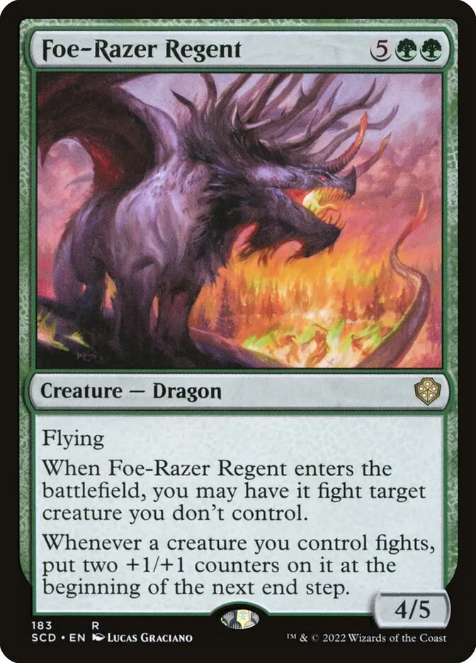 2022 Starter Commander Decks Foe-Razer Regent #183 rare card image