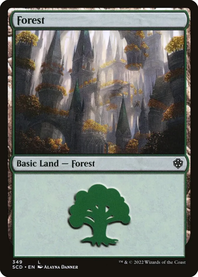 2022 Starter Commander Decks Forest common #349 common card image