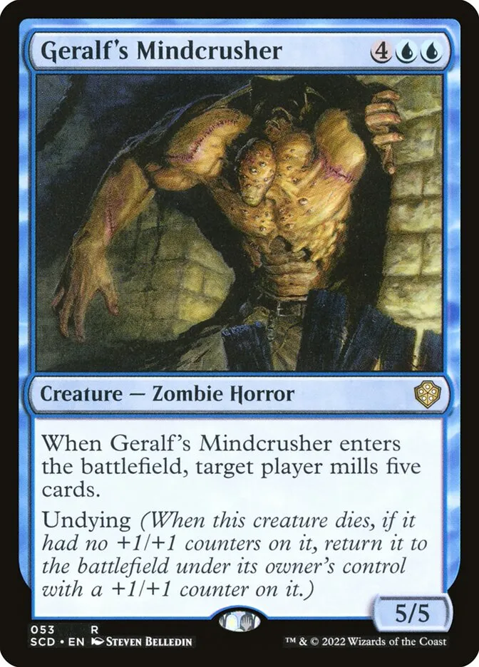 2022 Starter Commander Decks Geralf's Mindcrusher #53 rare card image
