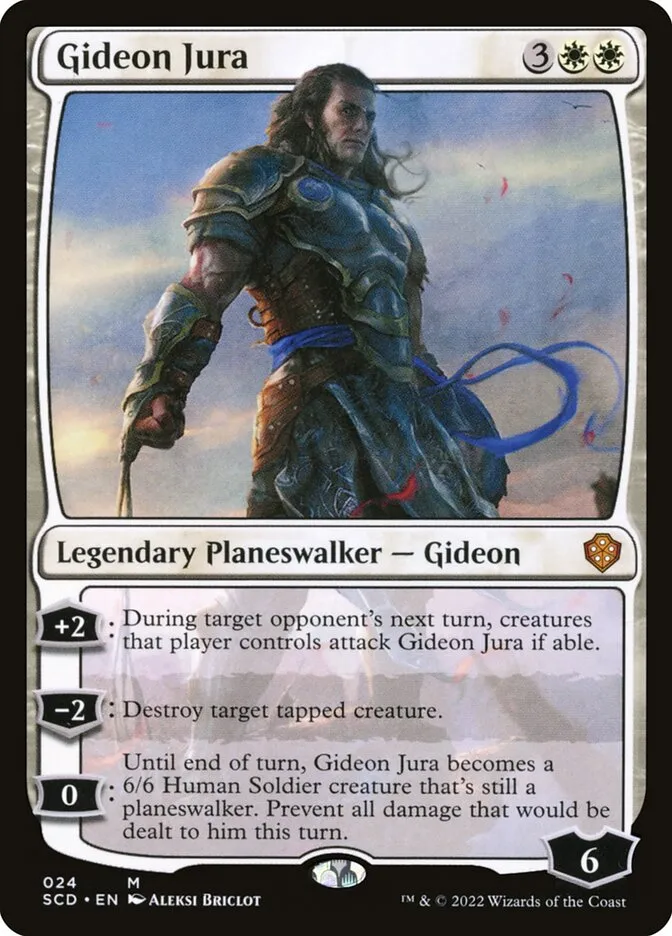 2022 Starter Commander Decks Gideon Jura mythic #24 mythic card image