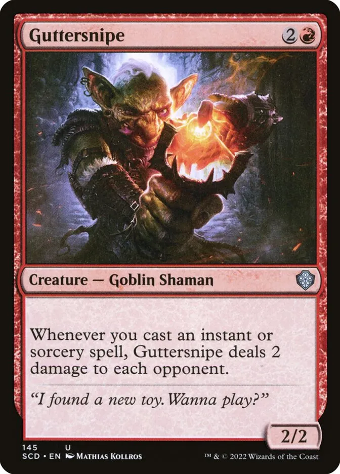 2022 Starter Commander Decks Guttersnipe uncommon #145 uncommon card image