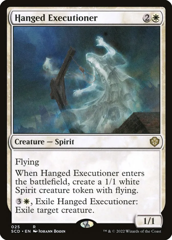 2022 Starter Commander Decks Hanged Executioner rare #25 rare card image