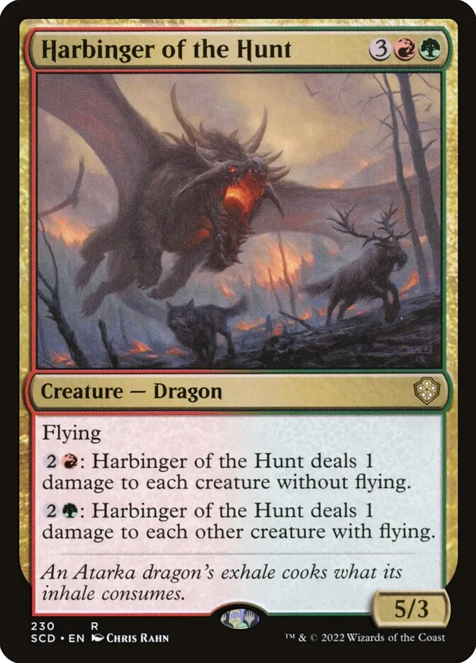 2022 Starter Commander Decks Harbinger of the Hunt #230 rare card image